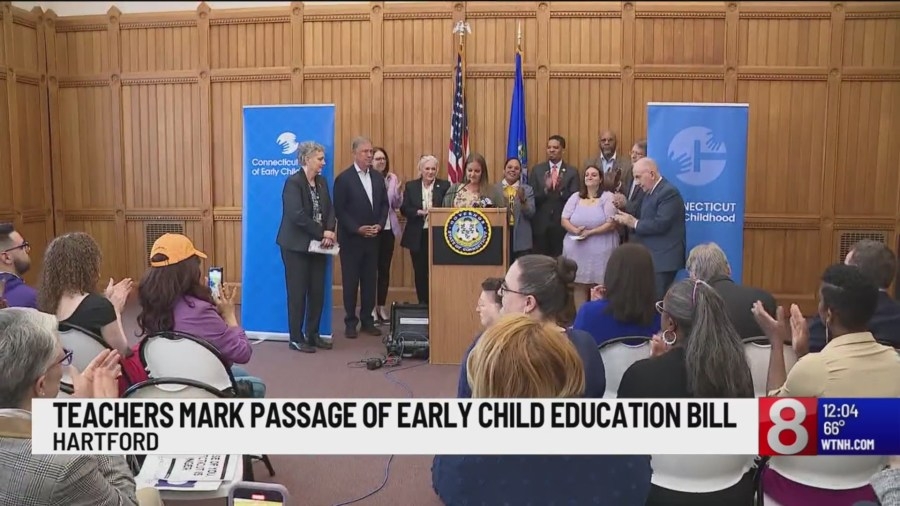 Lamont, educators mark passage of early child education bill