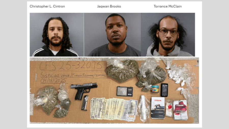 3 suspects facing drug charges after Bridgeport traffic stop