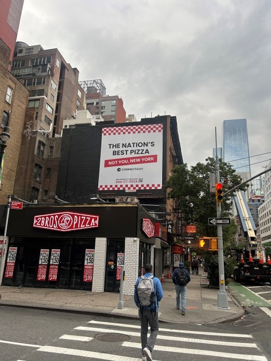 Connecticut pokes the bear with new pizza billboards trolling New York