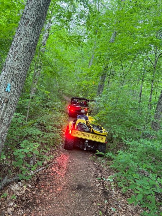 Crews searching for lost hiker in Colchester