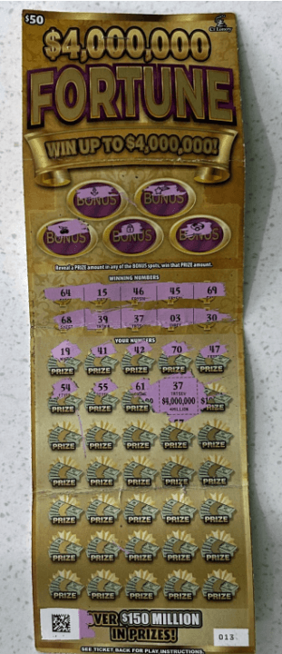 Hartford man wins $4 million on CT Lottery ticket