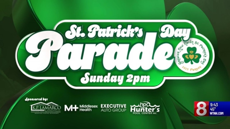 Watch: 2025 Greater New Haven St. Patrick's Day Parade