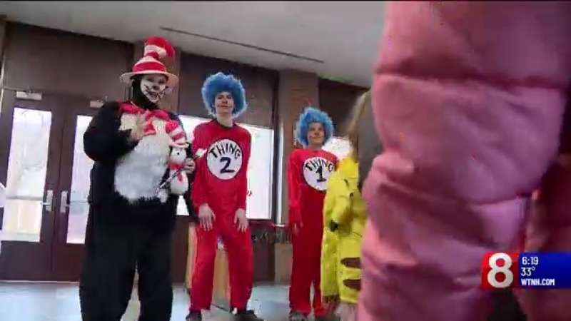 Windsor Locks students dress up for Read Across America Week
