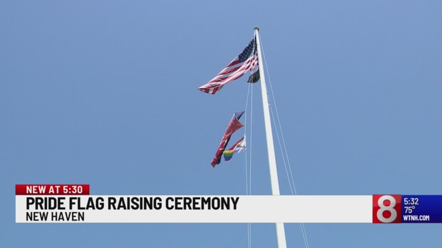 New Haven Pride Center celebrates Pride Month with flag raising