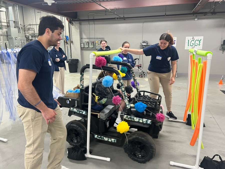 Quinnipiac students create customized cars for children with disabilities