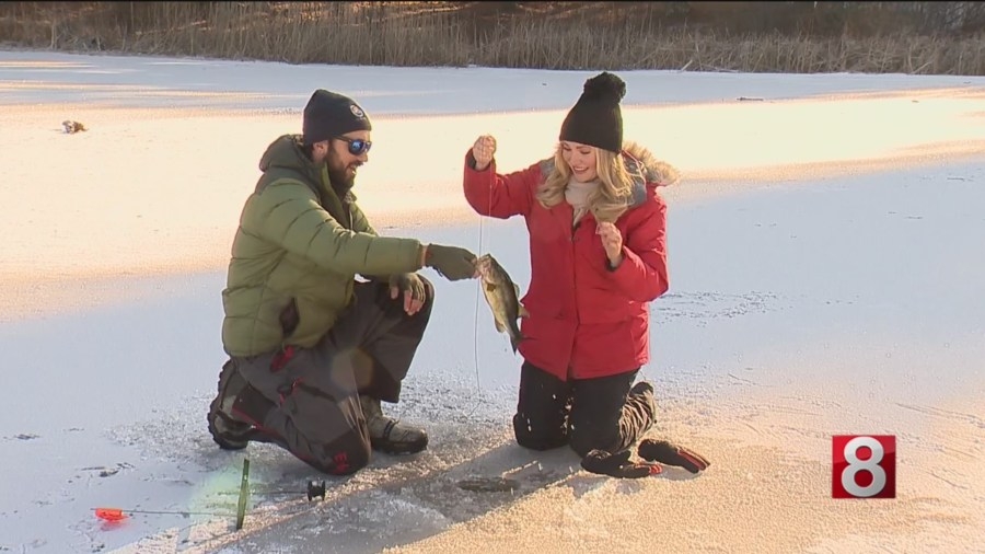 Buzzing Around CT: Natasha goes ice fishing with DEEP