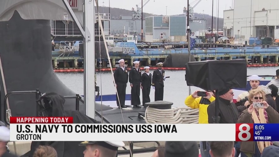 USS Iowa submarine commissioned in Groton