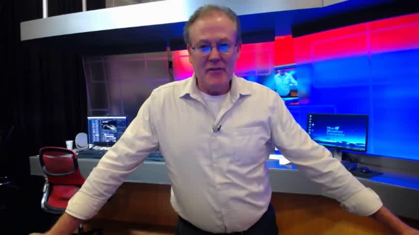 Turning partly sunny today, cooler and less humid
