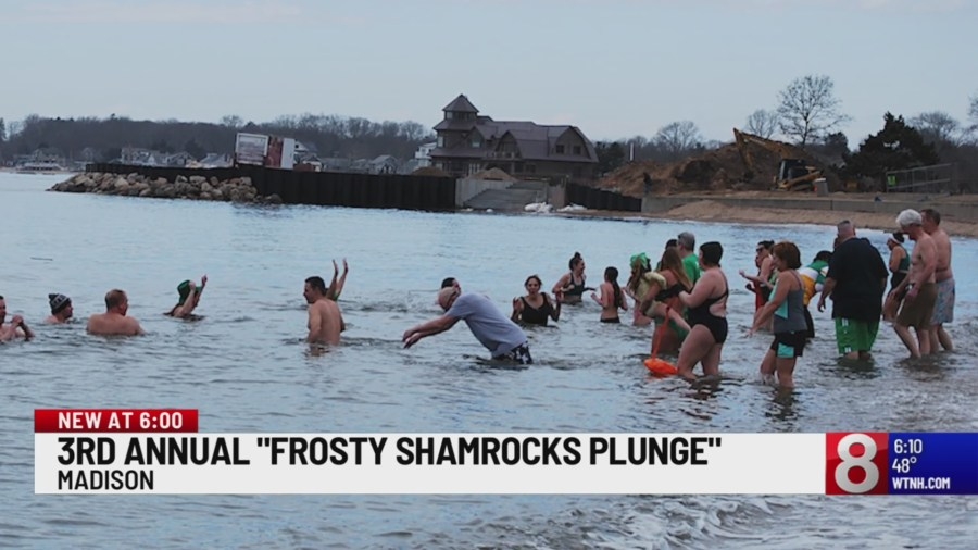 ‘Frosty Shamrocks Plunge' raises money for Greater New Haven St. Patrick's Day Parade
