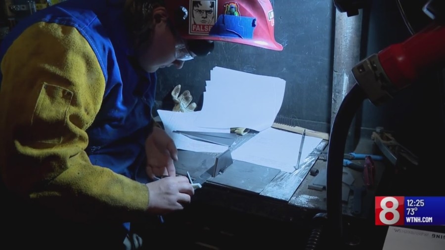 Students compete in welding competition at Grasso Tech in Groton