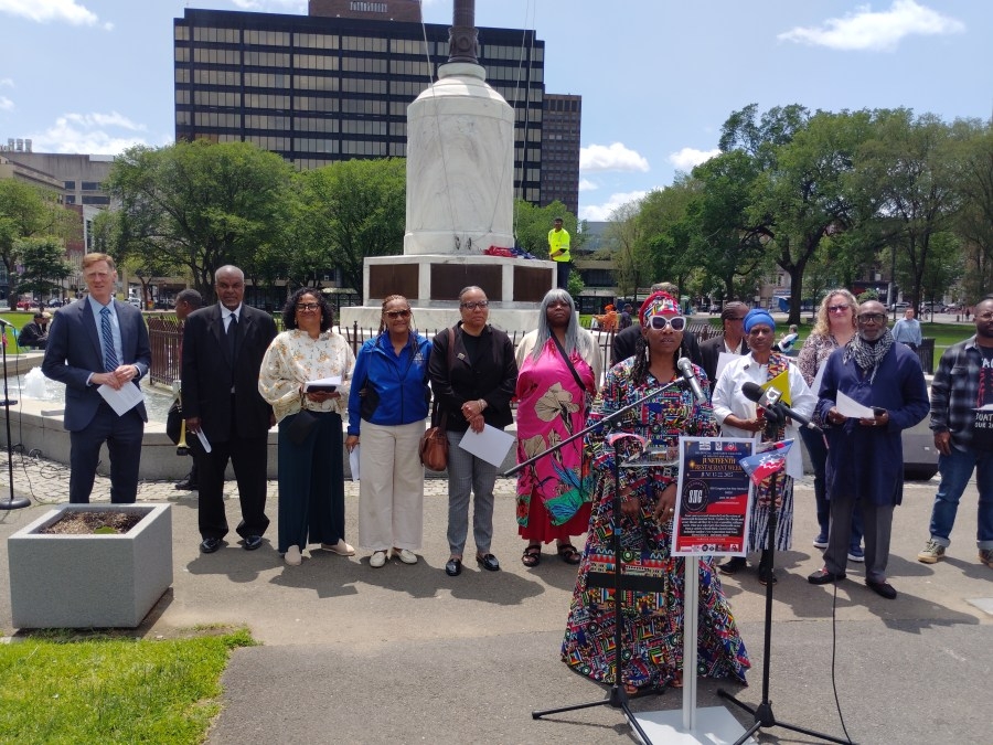 Juneteenth flag raising ceremony held on New Haven Green