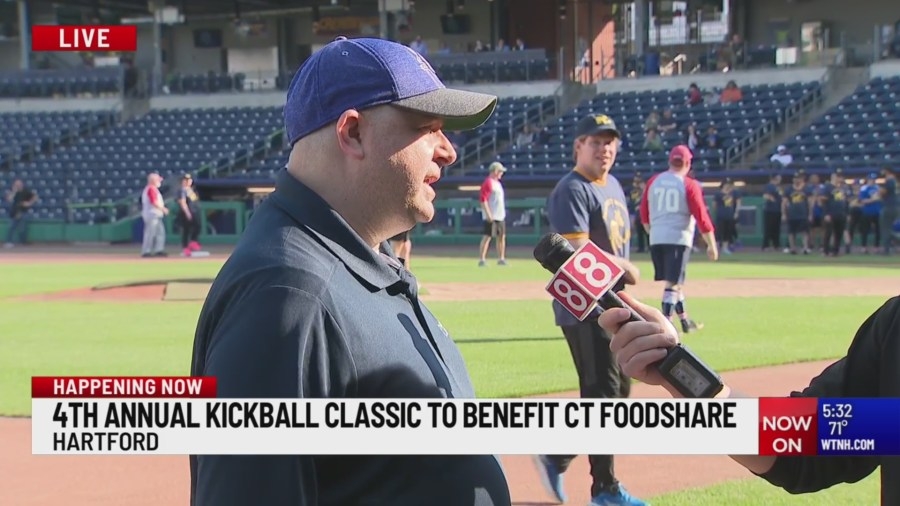Lawmakers play kickball to benefit CT Foodshare