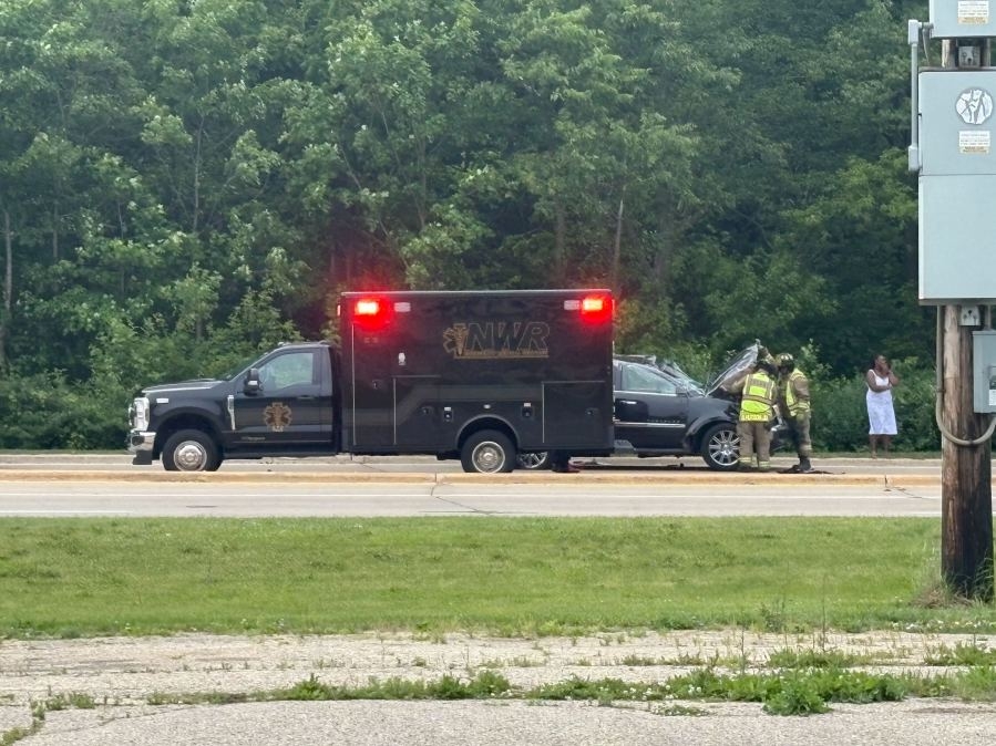 Photos: First responders rush to crash in Rockford