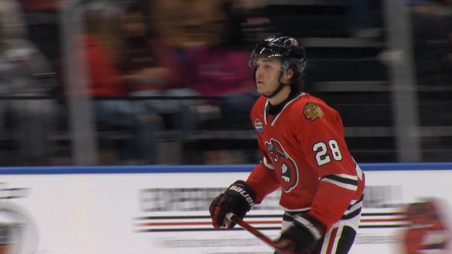 Colton Dach looks forward to his first playoff action with the Rockford IceHogs