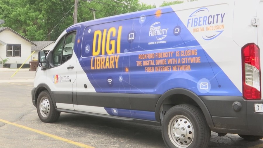 Rockford Library's Digilibrary van delivers tech access on the go