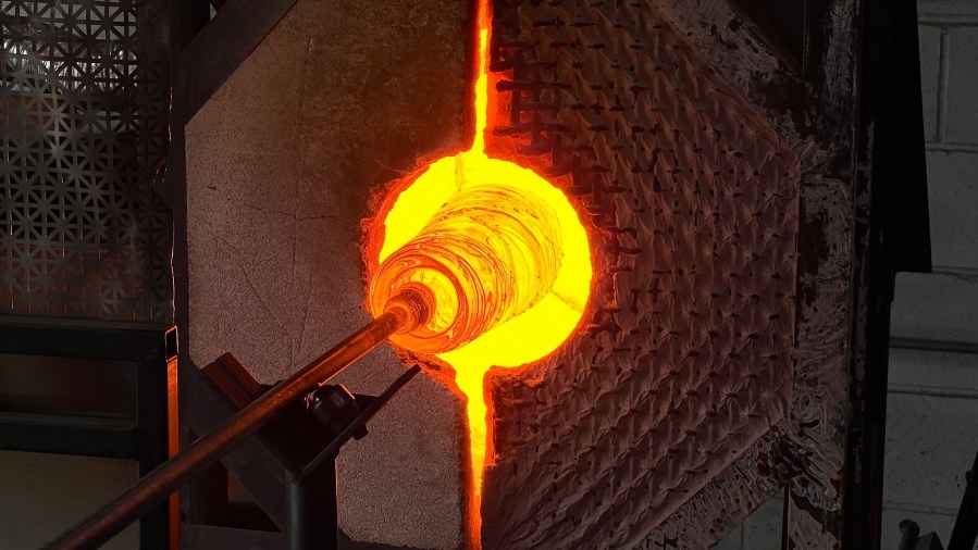 Rockford artist transforms molten glass into stunning works of art