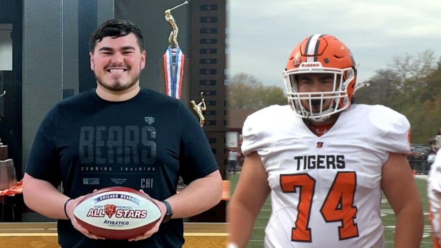 Byron senior Nolan Brass honored by the Chicago Bears with a Bears Community All-Star Award