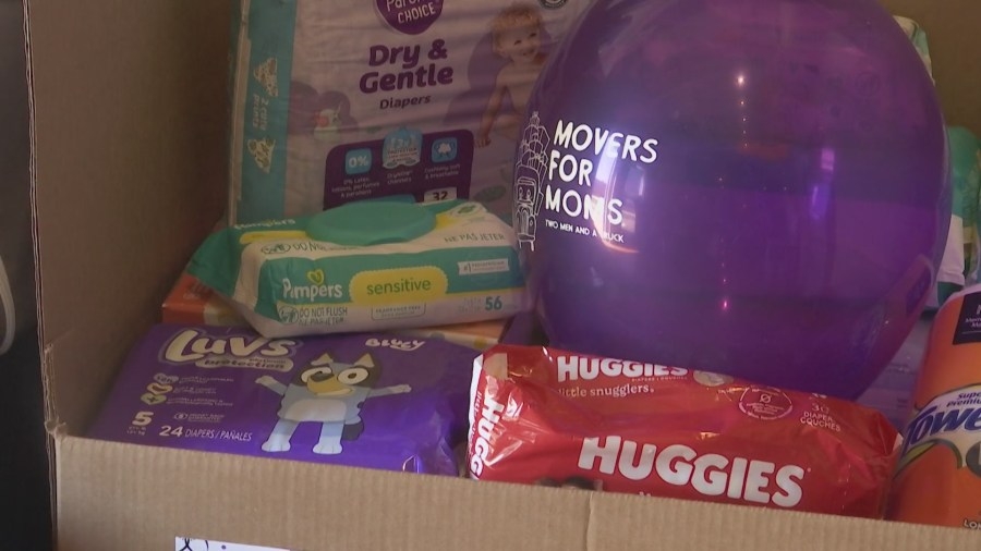 Community donations help mothers in need after experiencing domestic violence
