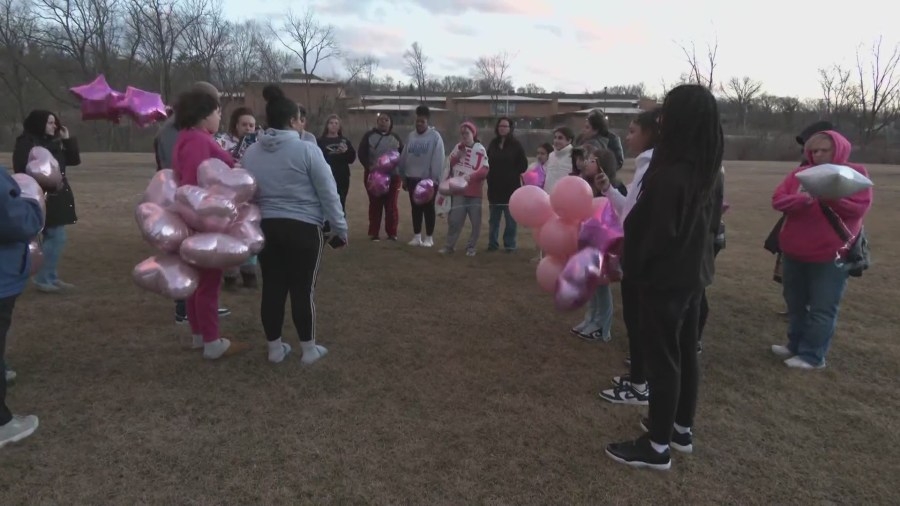 Rockford's community remembers Jalyah Thompson at balloon release