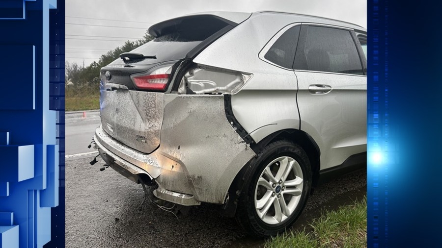 Family says lightning strike that disabled car on Illinois highway sounded like a ‘loud gunshot'