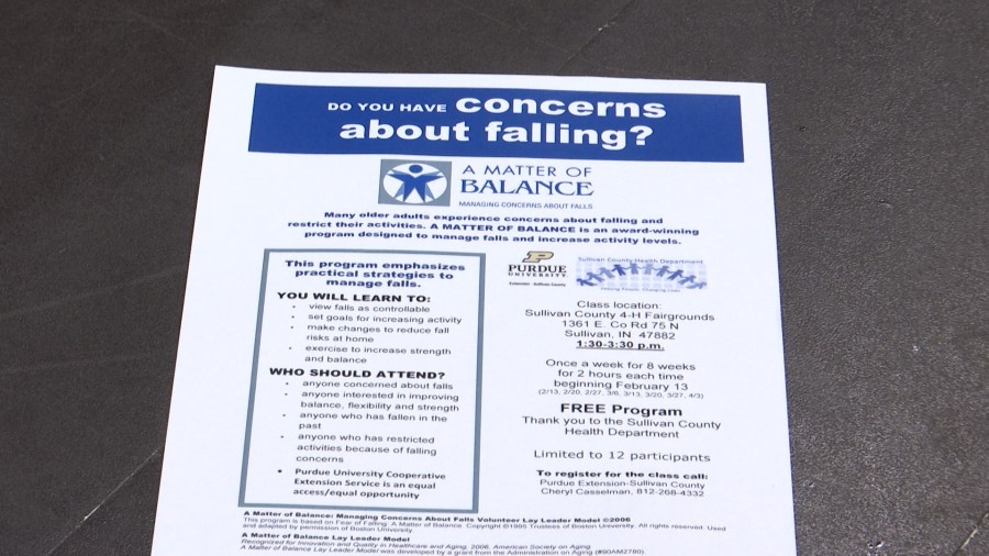 Purdue Extension Sullivan Co. is bringing back its A Matter of Balance class