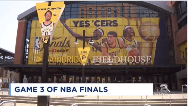 WATCH: WTWO/WAWV live in Indianapolis for the NBA Finals