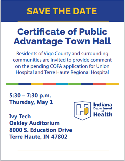 IDOH invites public to comment on Union and THRH merger