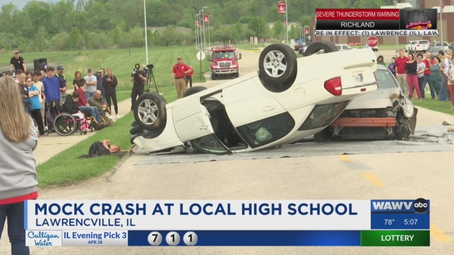 Mock crash at local high school highlights drunk driving risks