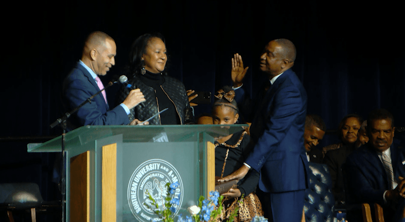 Minority Leader Hakeem Jeffries honors Rep. Cleo Fields' return to Congress
