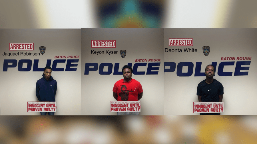 Police: 3 men charged after drug, gun trafficking investigation in Baton Rouge