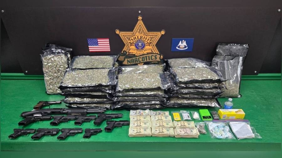 Baton Rouge deputies arrest 4 after drugs, guns and cash seized during investigation