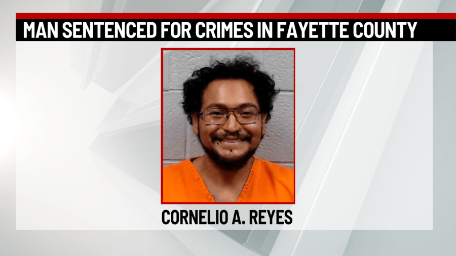 Texas man sentenced for multiple crimes in Fayette County