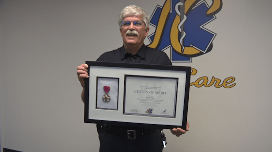 Jan Care Paramedic receives Legion of Merit award