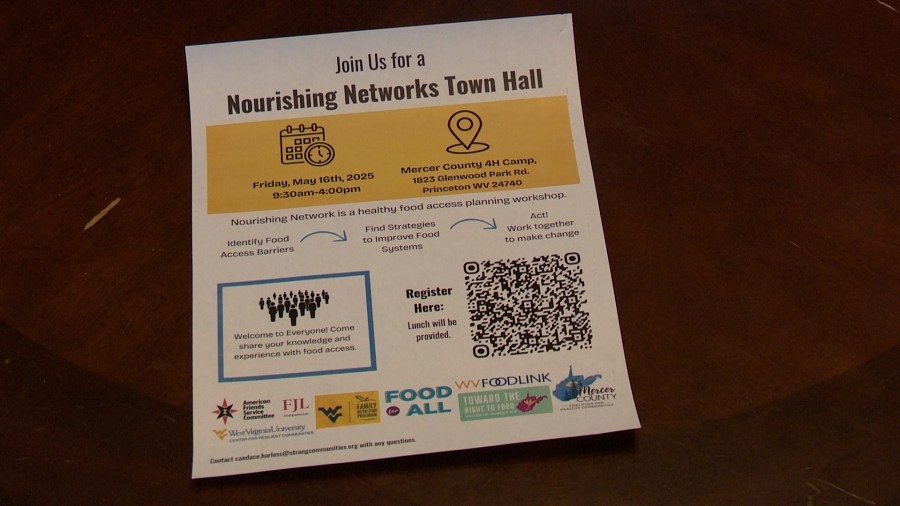 Town hall to be held in Mercer County on food accessibility, network