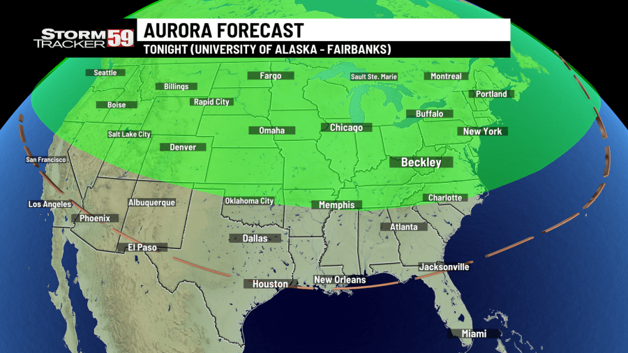 Tonight's Northern Lights opportunity – and much warmer temperatures ahead!