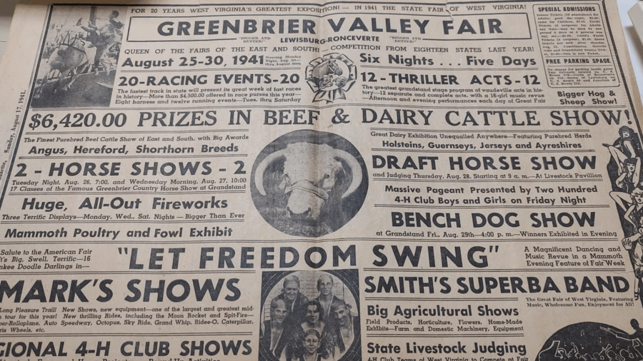 The State Fair of West Virginia in the 1940s