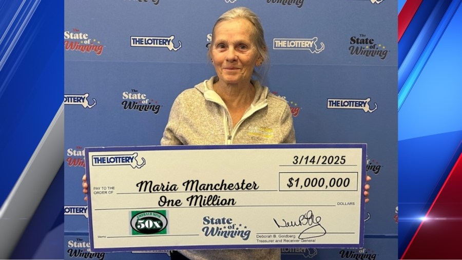 Fall River woman wins $1 million on 'Emerald Mine 50X' scratch ticket