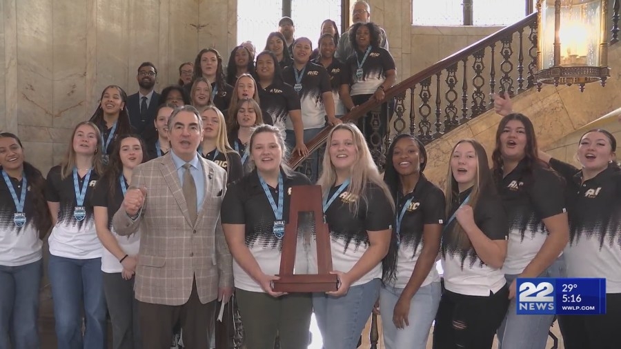 City of Springfield celebrates AIC women's rugby team second championship title win