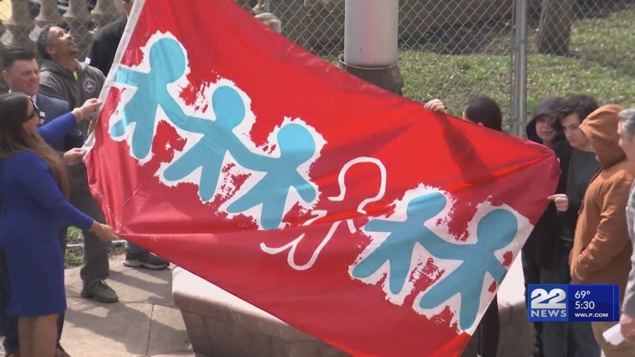 Helix Human Services celebrates 160th anniversary with flag-raising ceremony for National Child Abuse Prevention