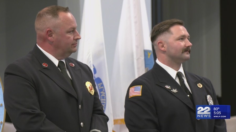 Chicopee Fire Department promotes two officers to new ranks