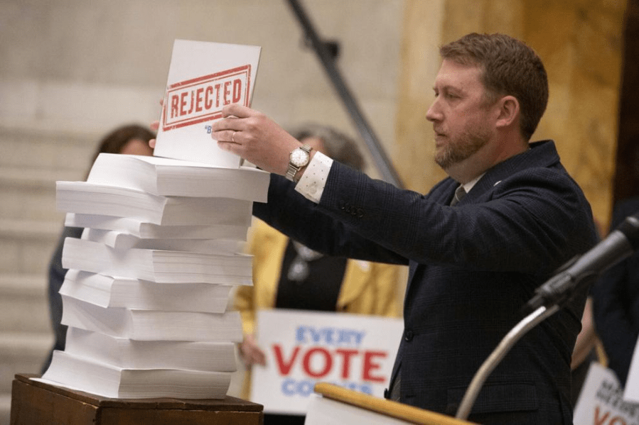 Registration reform supporters build case on rejected ballots