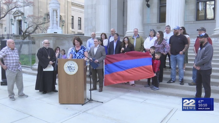 Springfield marks 110 years since Armenian genocide with flag raising