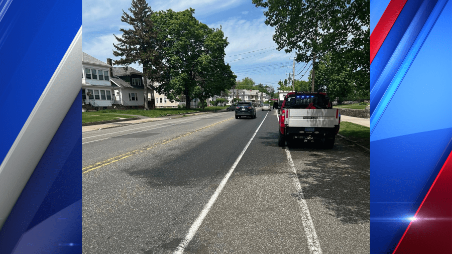 Hydraulic oil spill on Northampton Street in Holyoke