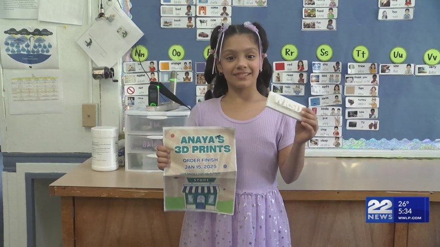 Young student raises funds for Springfield Open Pantry with 3D-printed art
