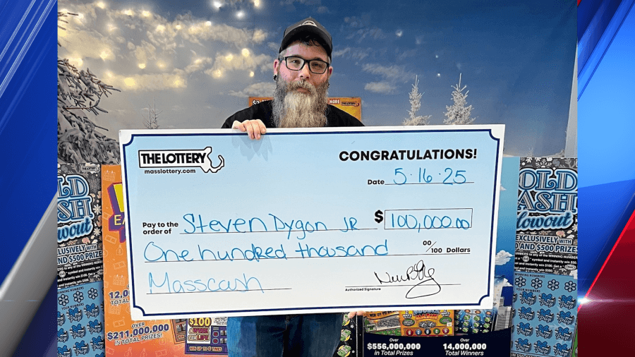 Chicopee man wins $100,000 Mass Cash prize