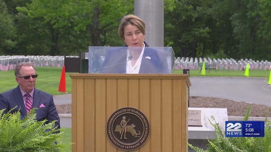 Governor Healey joins veterans and their families for Memorial Day observance in Agawam