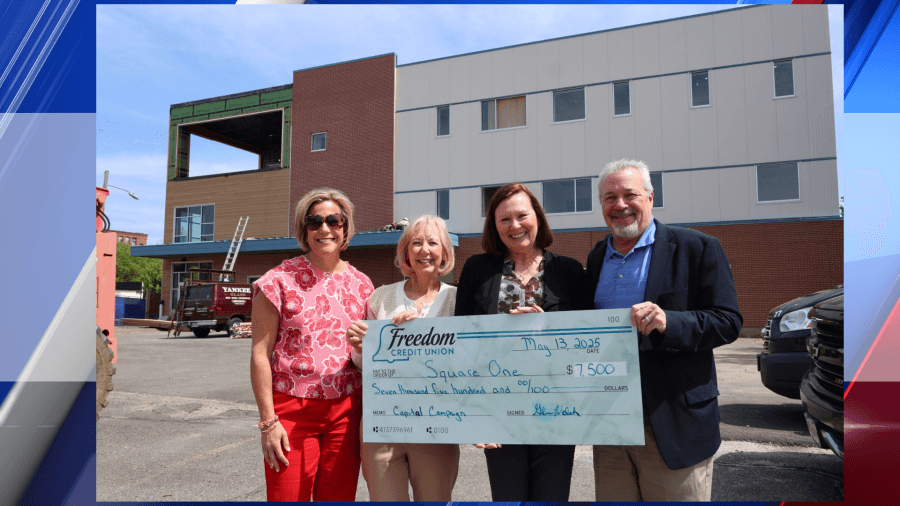 Freedom Credit Union pledges to Square One's capital campaign
