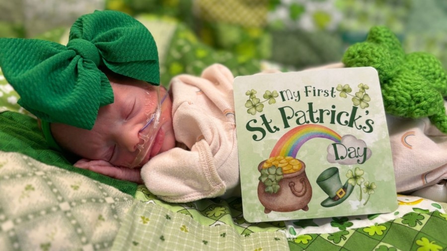 PHOTOS: Mass General celebrates NICU babies first St. Patrick's Day