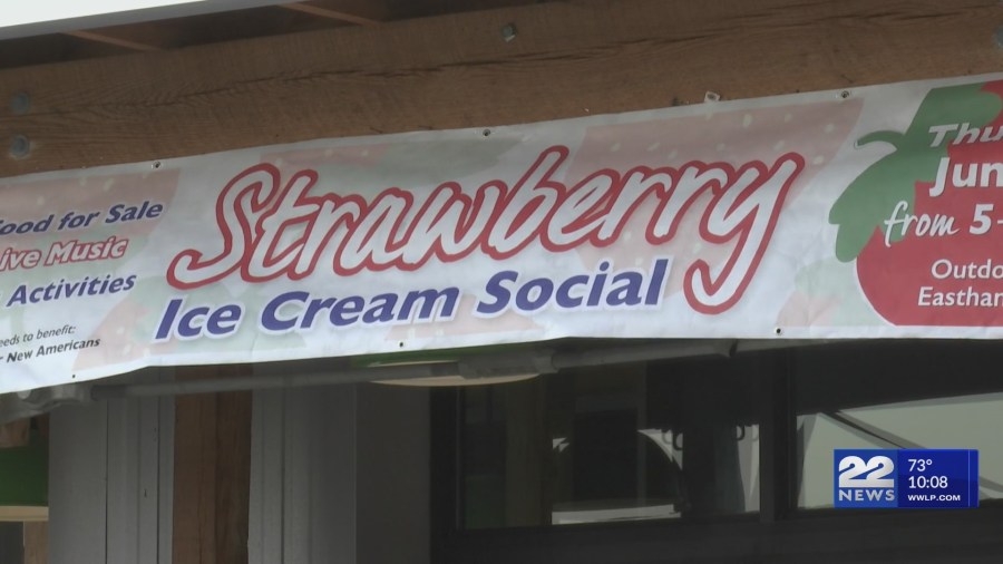 Easthampton enjoys strawberry season at annual ice cream social