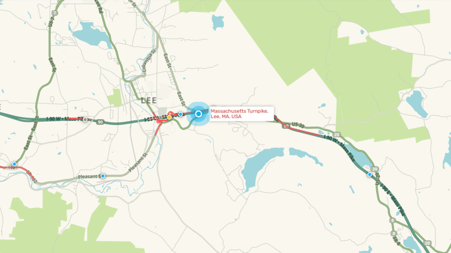 Crash shuts down portion of Mass. Pike in Lee